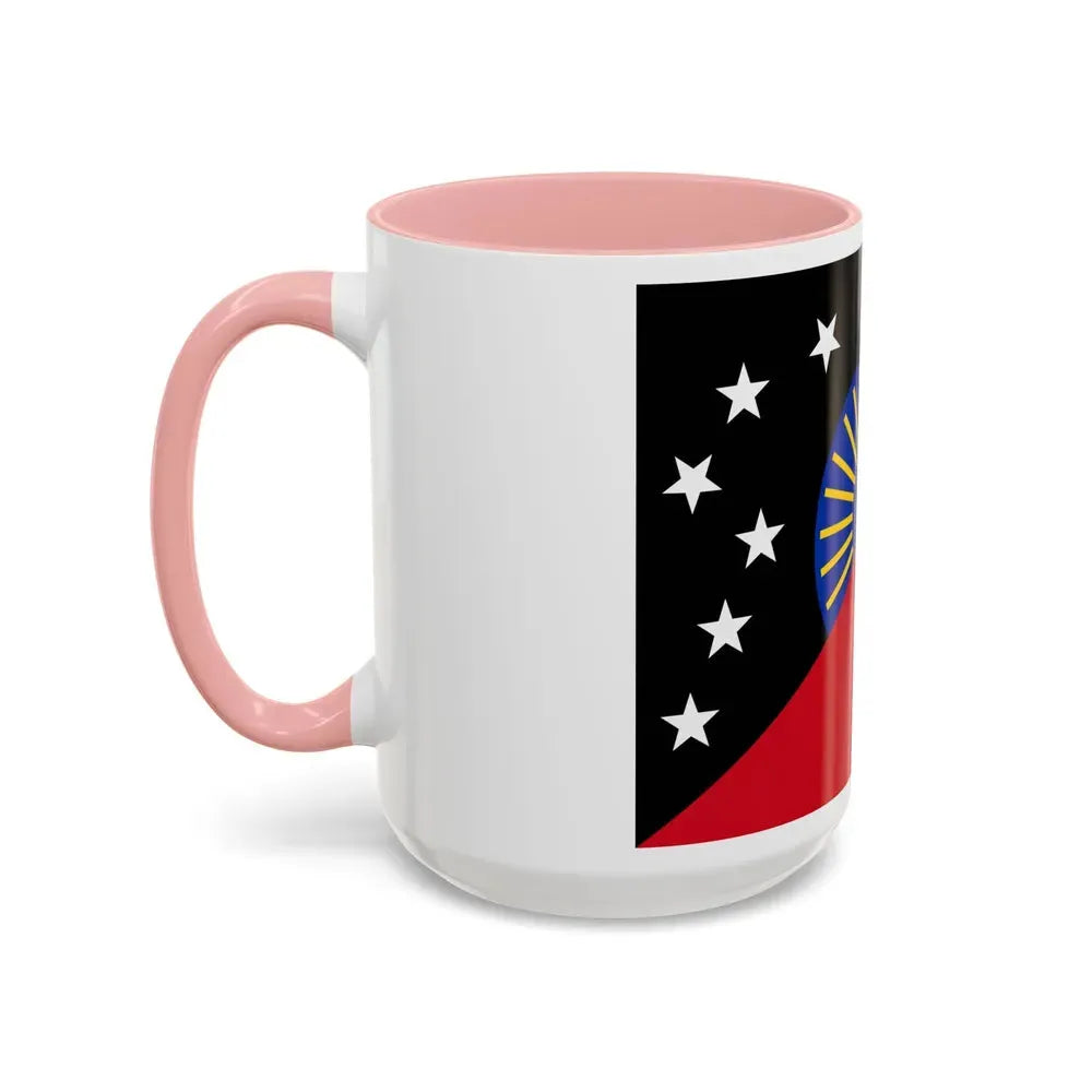 Flag of Sandaun Papa New Guinea - Accent Coffee Mug - Go Mug Yourself