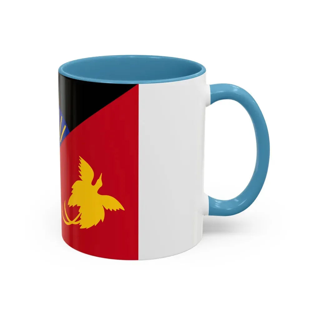 Flag of Sandaun Papa New Guinea - Accent Coffee Mug - Go Mug Yourself