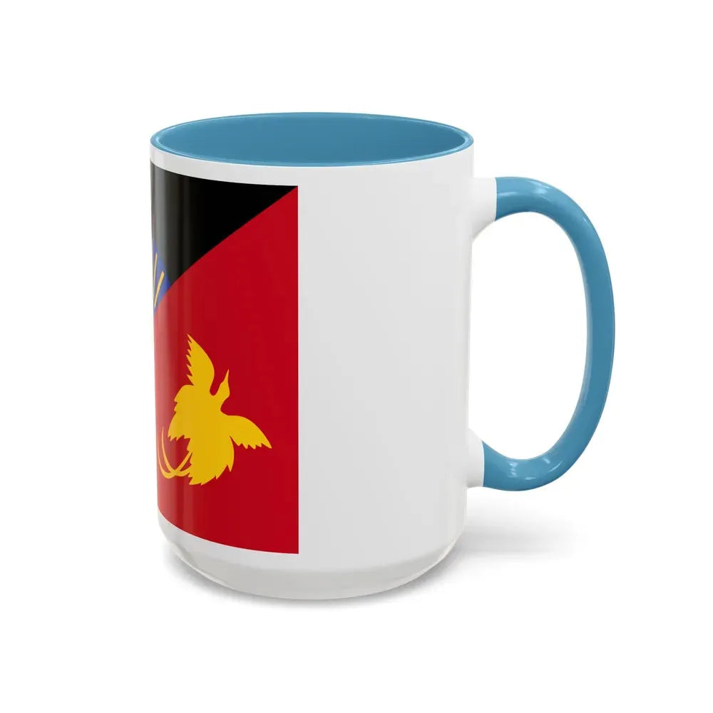 Flag of Sandaun Papa New Guinea - Accent Coffee Mug - Go Mug Yourself