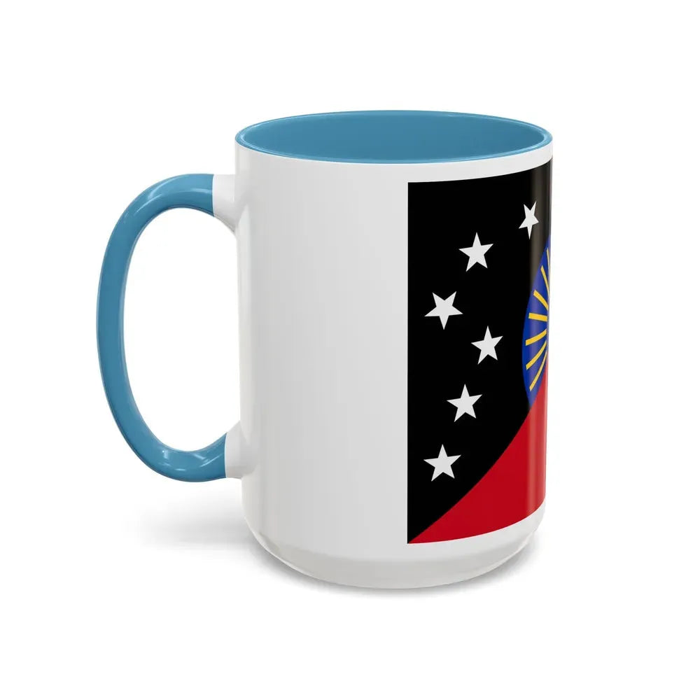 Flag of Sandaun Papa New Guinea - Accent Coffee Mug - Go Mug Yourself
