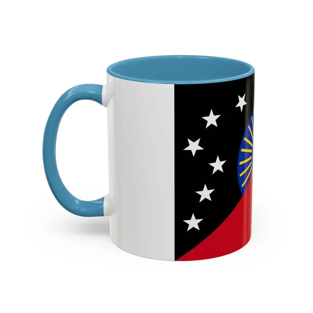 Flag of Sandaun Papa New Guinea - Accent Coffee Mug - Go Mug Yourself