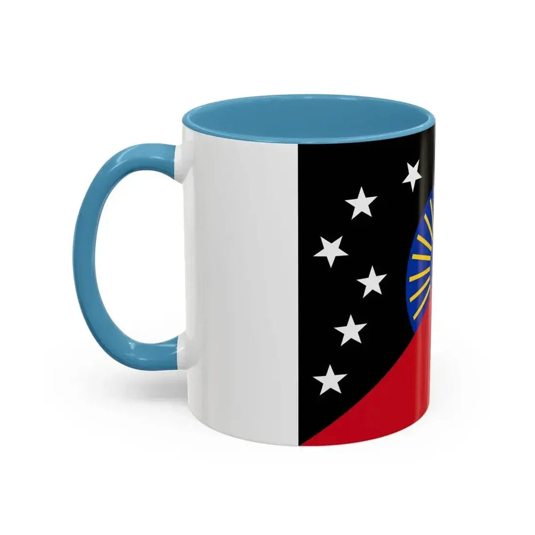 Flag of Sandaun Papa New Guinea - Accent Coffee Mug - Go Mug Yourself
