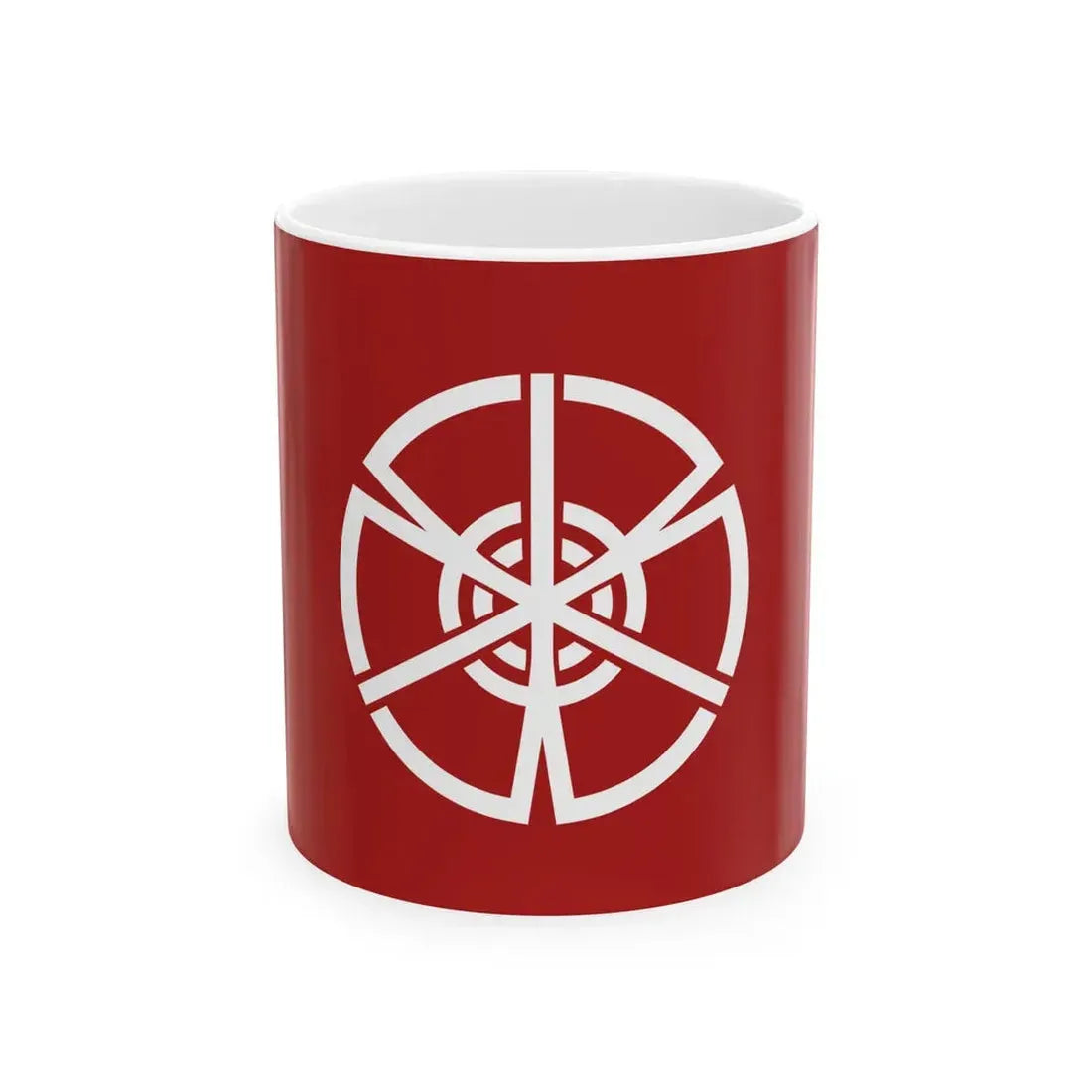 Flag of Sanko Oita 1961-2005 (Japan) White Coffee Mug 11oz - Go Mug Yourself