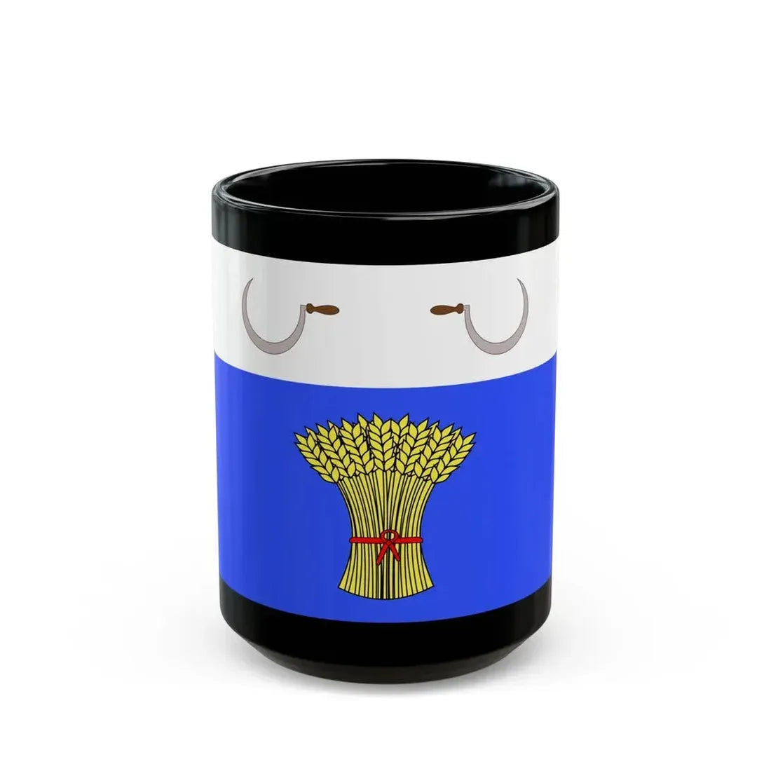 Flag of Sannat Malta - Black Coffee Mug 15oz - Go Mug Yourself