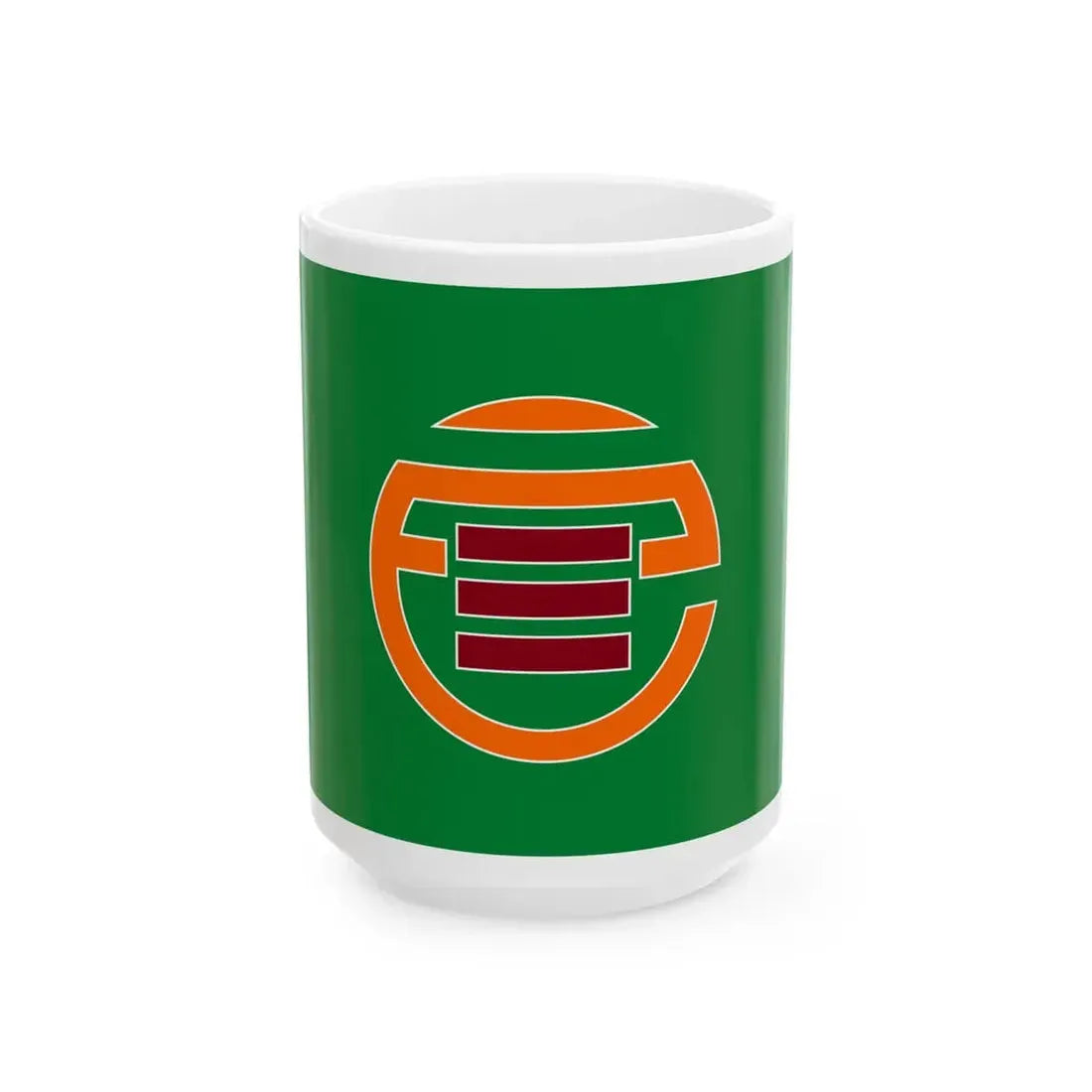 Flag of Sannohe Aomori (Japan) White Coffee Mug 15oz - Go Mug Yourself