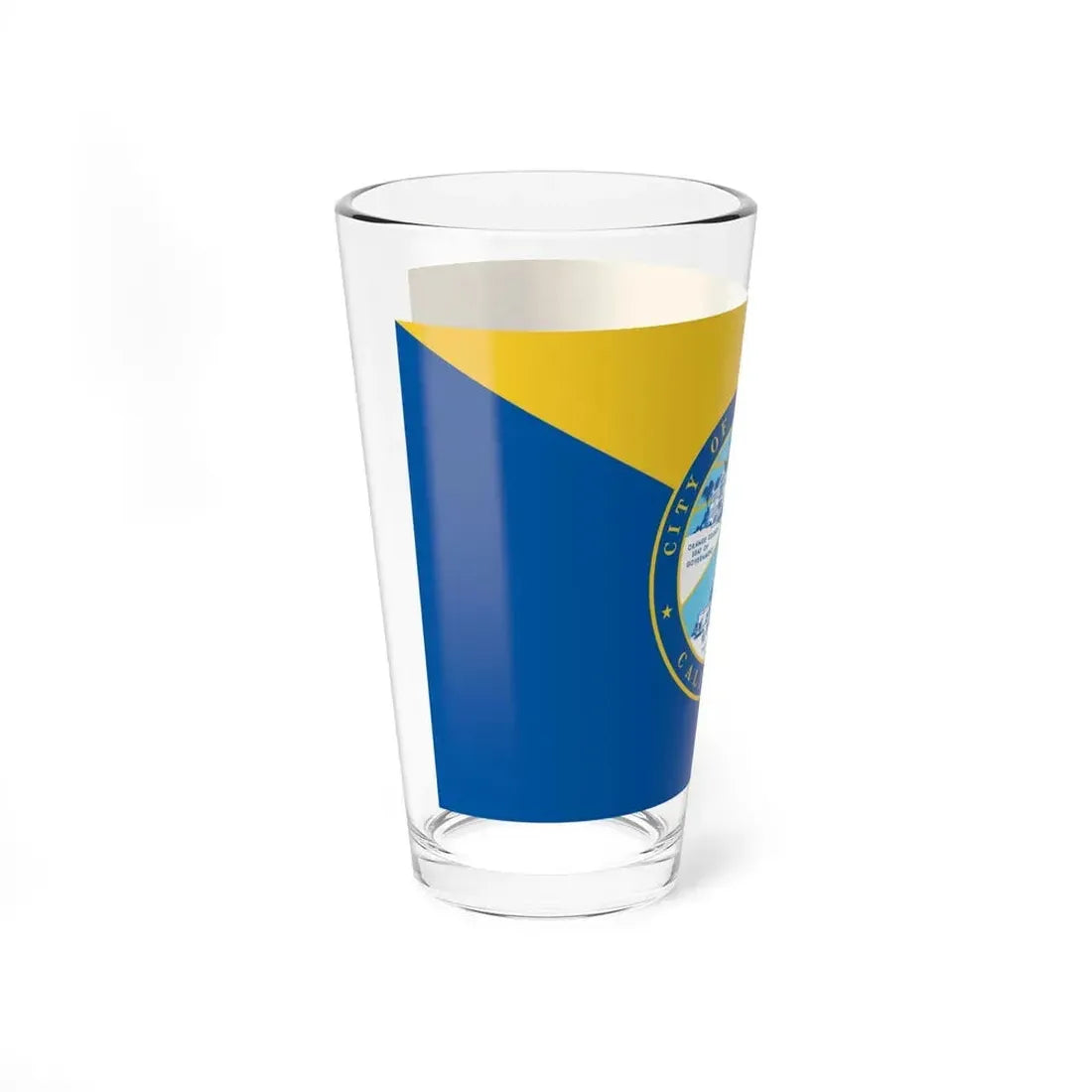 Flag of Santa Ana, California - Pint Glass 16oz - Go Mug Yourself