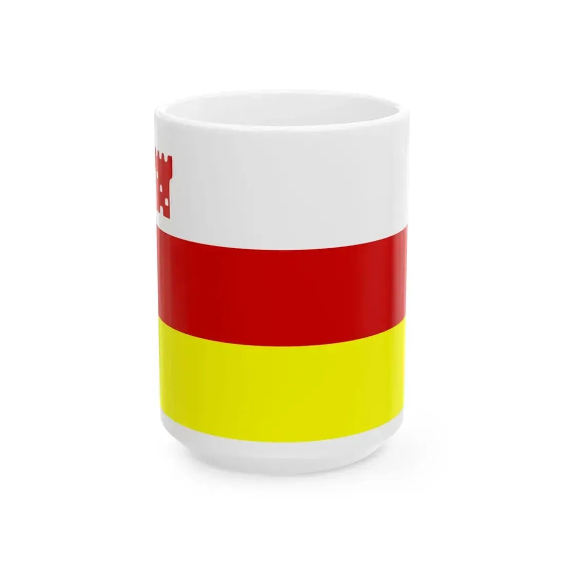 Flag of Santa Barbara California (United States) White Coffee Mug 15oz - Go Mug Yourself