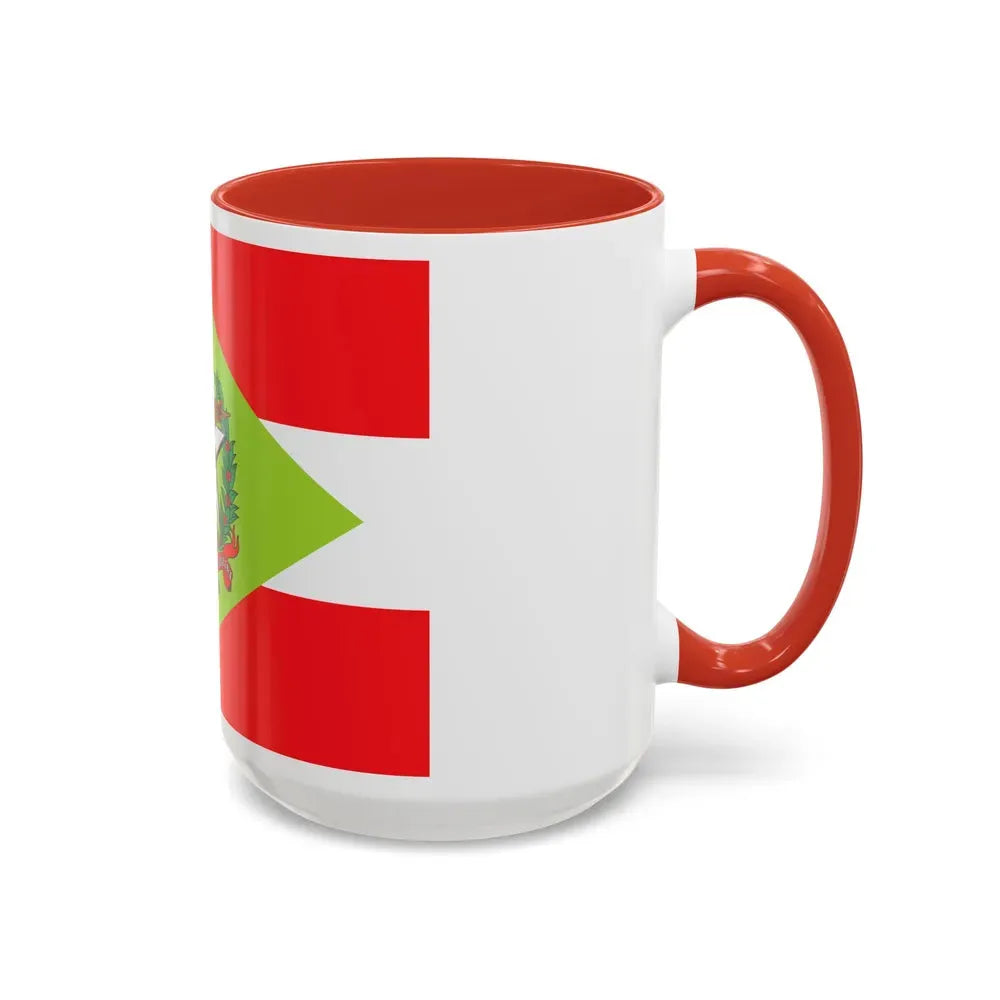 Flag of Santa Catarina Brazil - Accent Coffee Mug - Go Mug Yourself