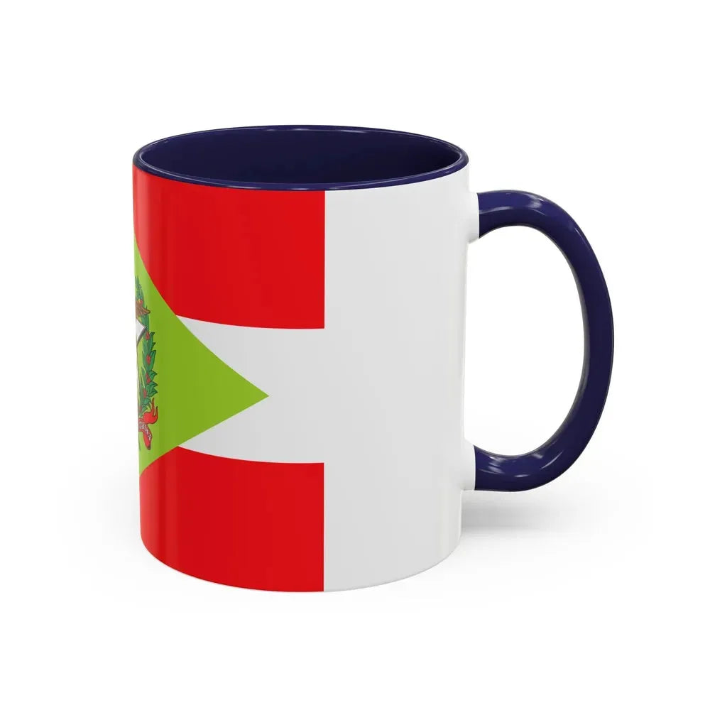 Flag of Santa Catarina Brazil - Accent Coffee Mug - Go Mug Yourself