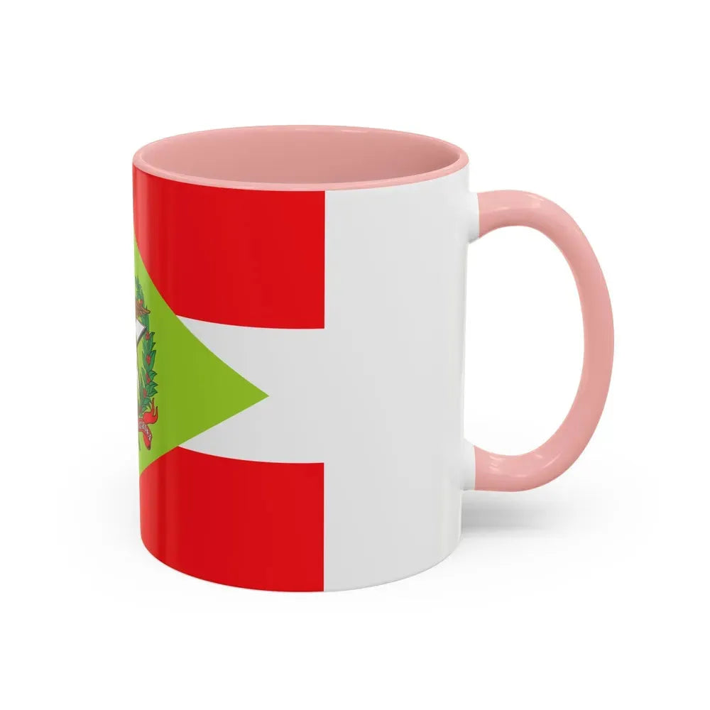 Flag of Santa Catarina Brazil - Accent Coffee Mug - Go Mug Yourself