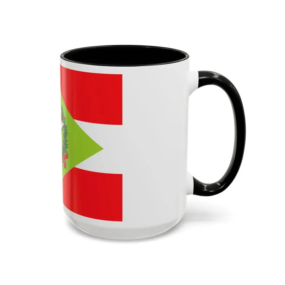 Flag of Santa Catarina Brazil - Accent Coffee Mug - Go Mug Yourself