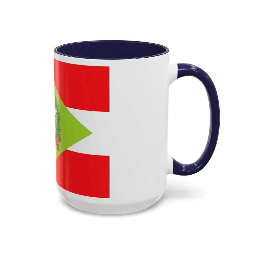 Flag of Santa Catarina Brazil - Accent Coffee Mug - Go Mug Yourself