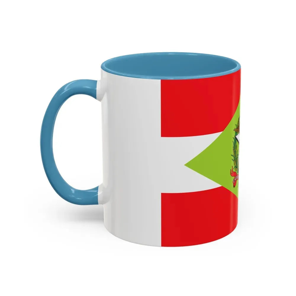 Flag of Santa Catarina Brazil - Accent Coffee Mug - Go Mug Yourself