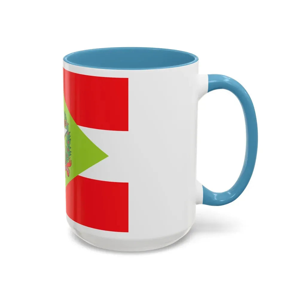 Flag of Santa Catarina Brazil - Accent Coffee Mug - Go Mug Yourself