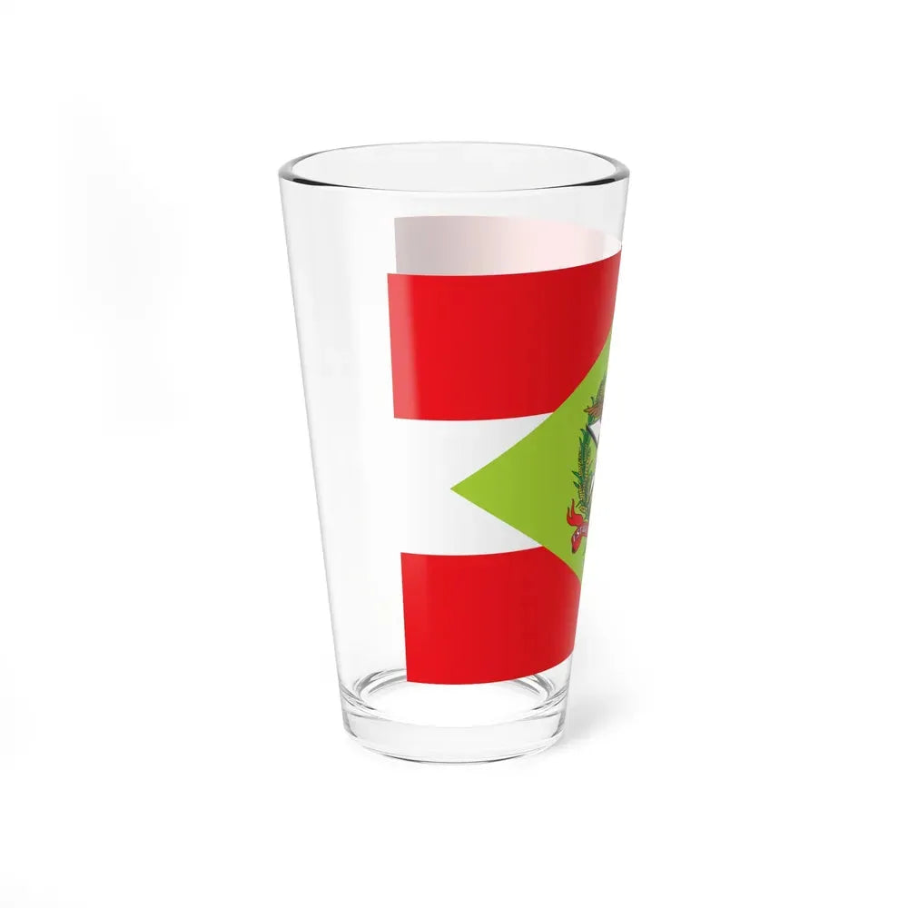 Flag of Santa Catarina Brazil - Pint Glass 16oz - Go Mug Yourself