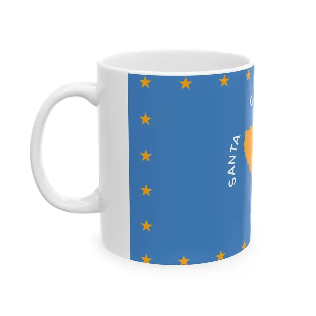 Flag of Santa Clara County California (United States) White Coffee Mug - Go Mug Yourself