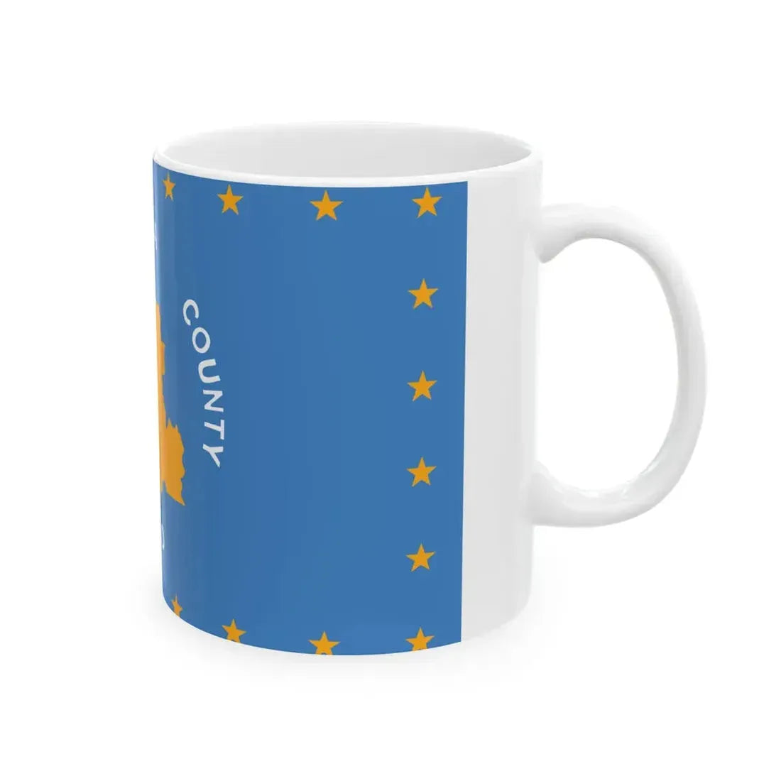 Flag of Santa Clara County California (United States) White Coffee Mug - Go Mug Yourself