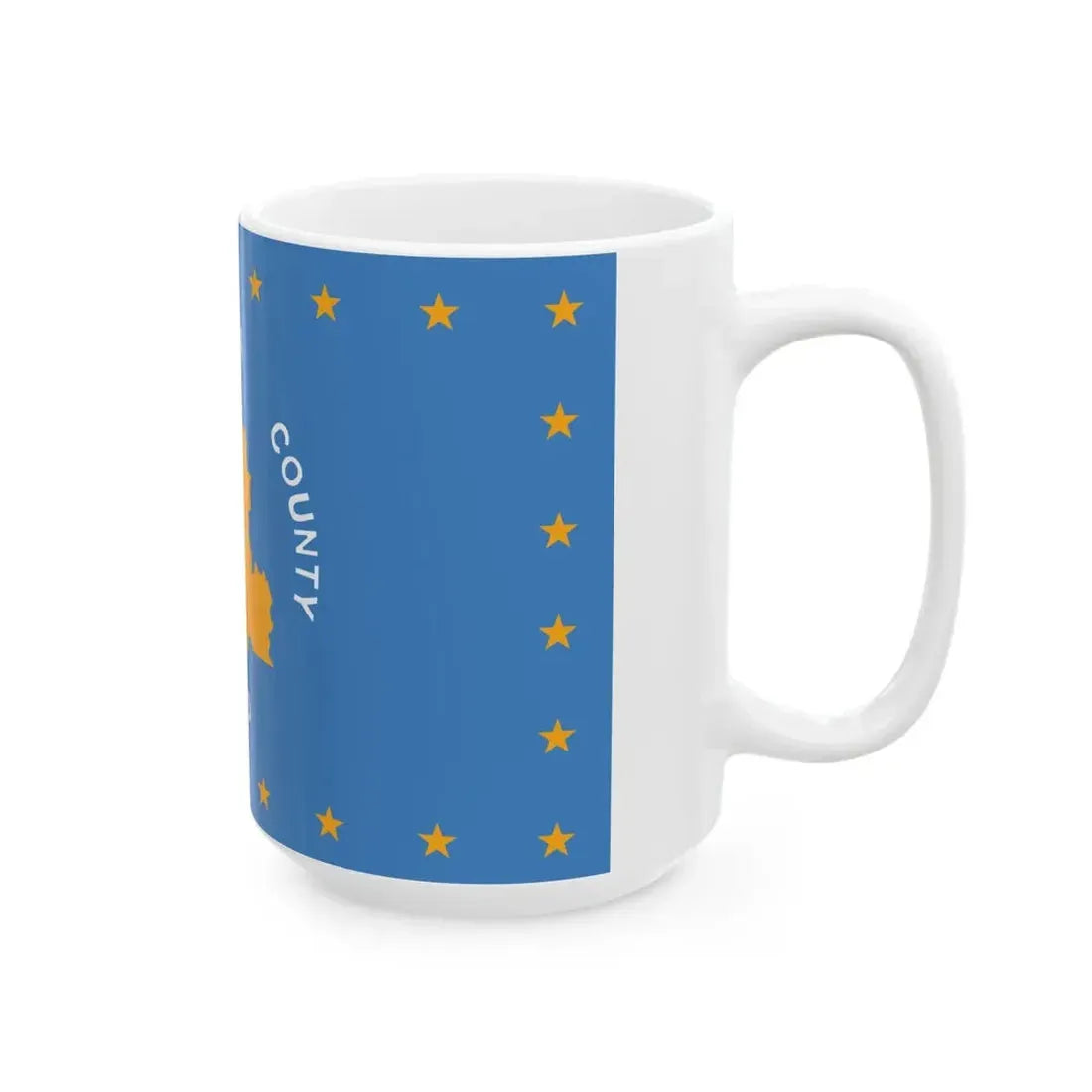 Flag of Santa Clara County California (United States) White Coffee Mug - Go Mug Yourself
