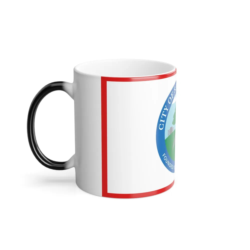 Flag of Santa Clarita, California - Color Changing Coffee Mug-Go Mug Yourself
