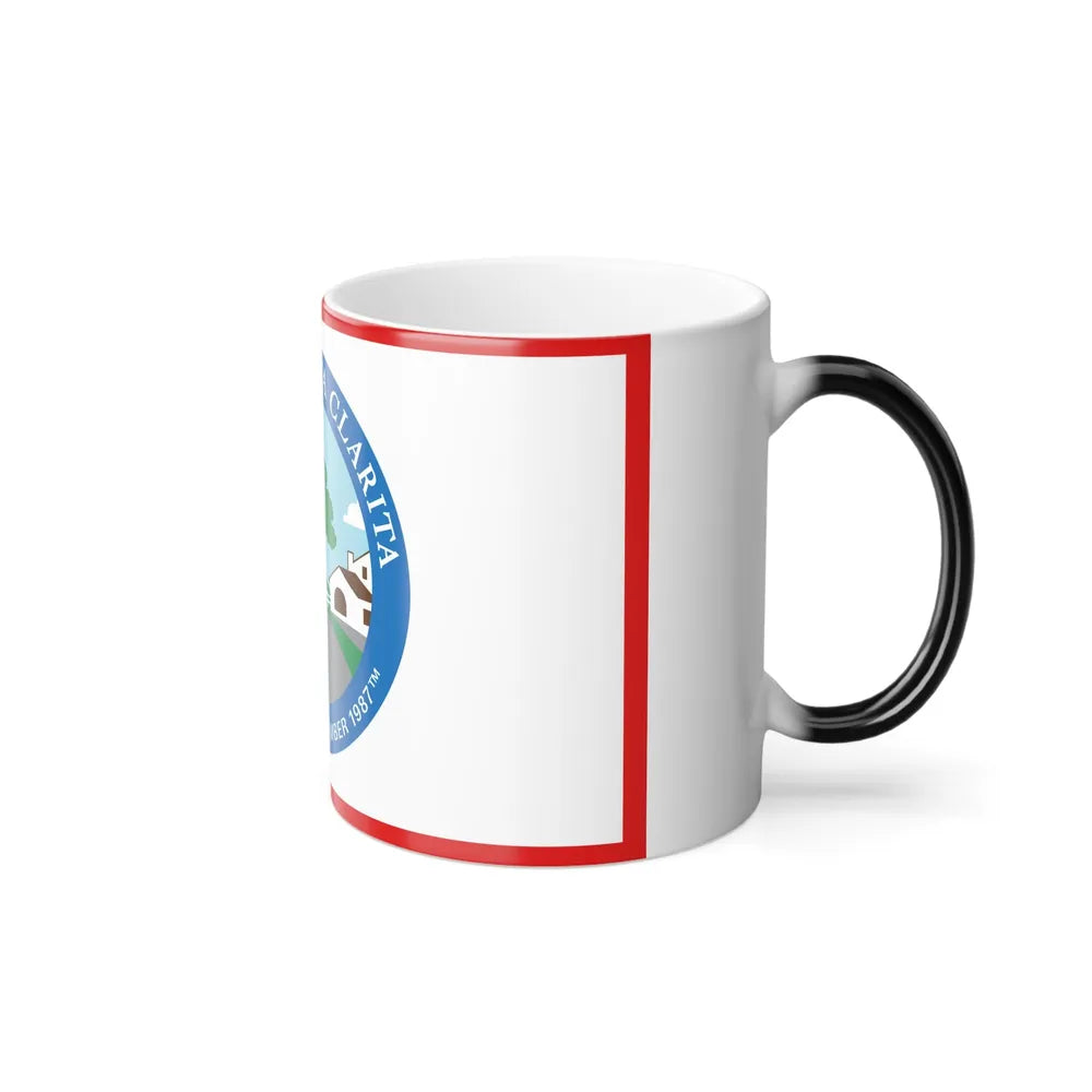 Flag of Santa Clarita, California - Color Changing Coffee Mug-Go Mug Yourself
