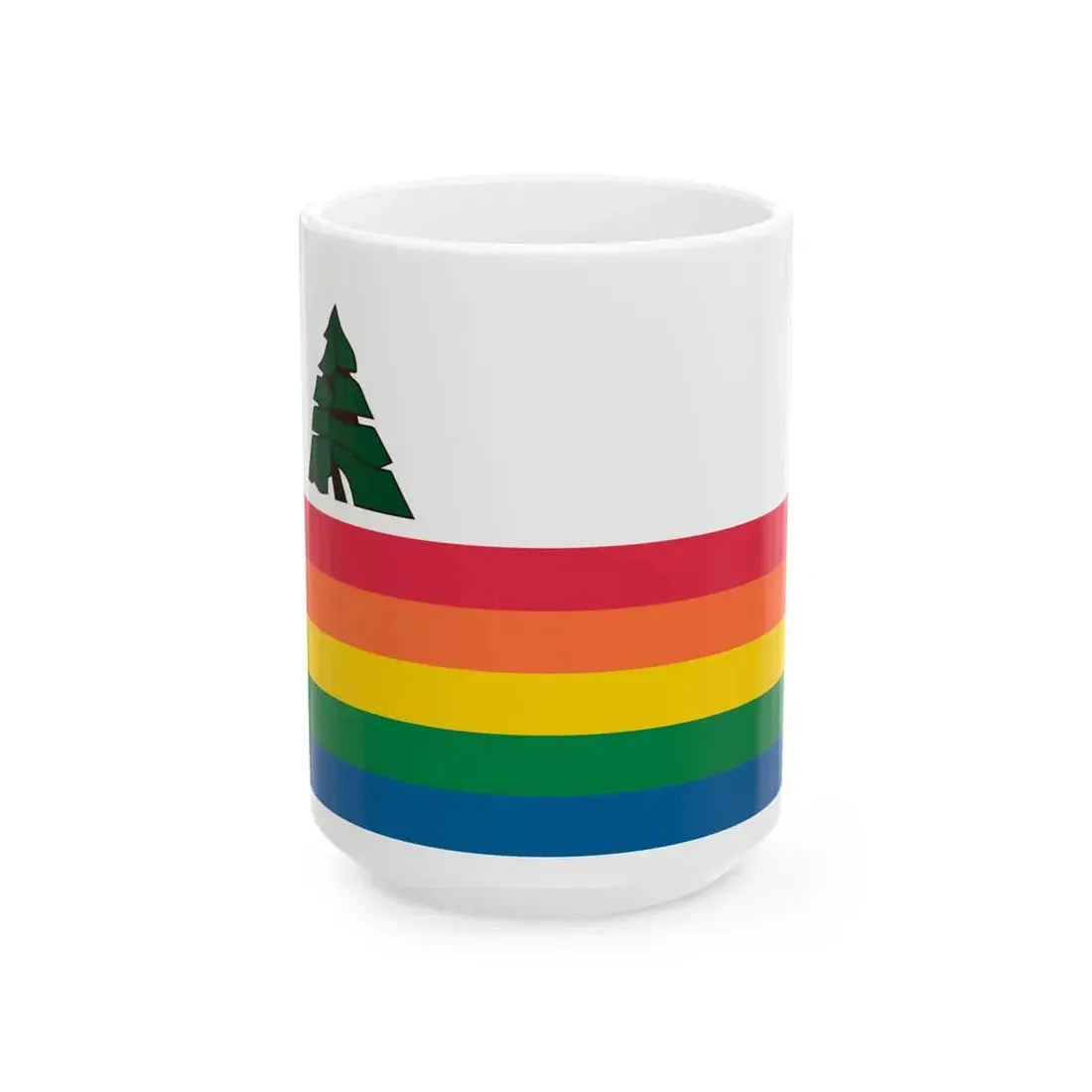 Flag of Santa Cruz County California (United States) White Coffee Mug 15oz - Go Mug Yourself