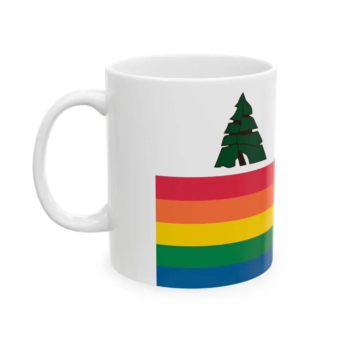 Flag of Santa Cruz County California (United States) White Coffee Mug - Go Mug Yourself