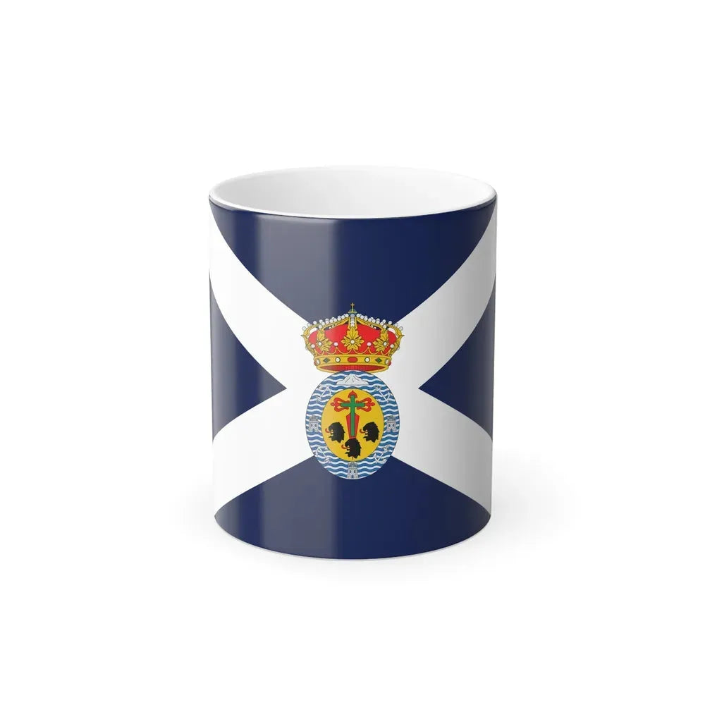 Flag of Santa Cruz de Tenerife Spain - Color Changing Coffee Mug 11oz - Go Mug Yourself