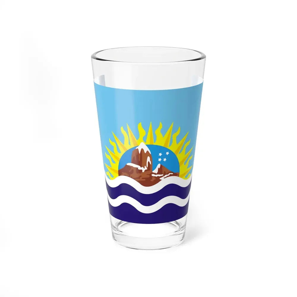 Flag of Santa Cruz Province Argentina - Pint Glass 16oz 16oz - Go Mug Yourself
