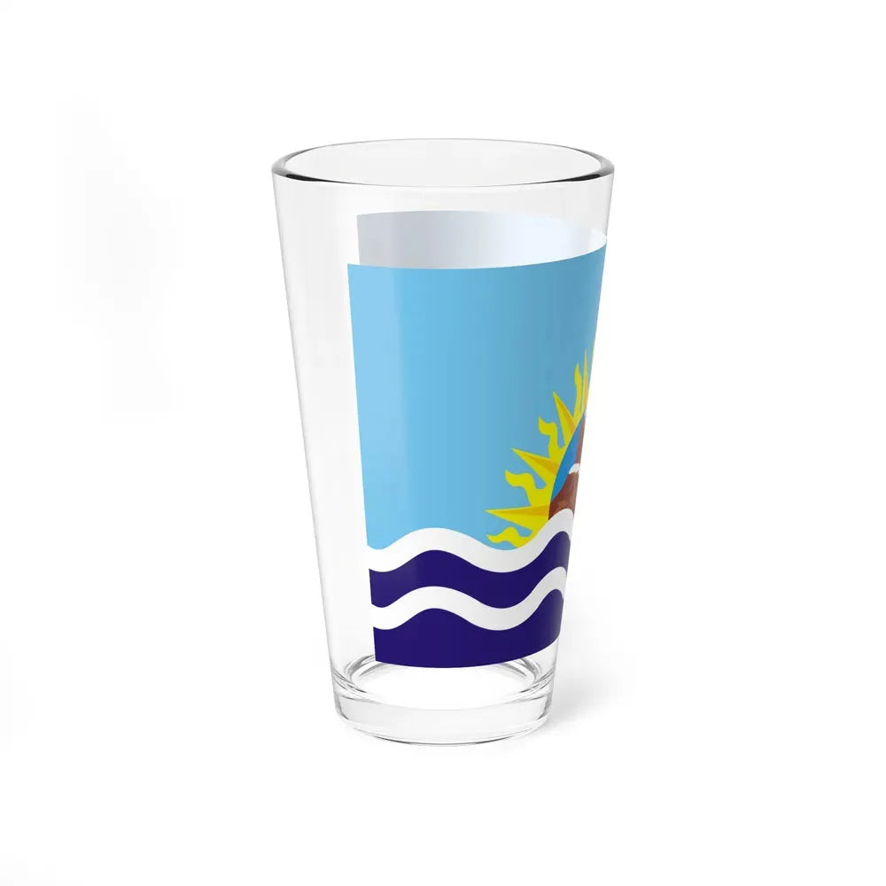 Flag of Santa Cruz Province Argentina - Pint Glass 16oz - Go Mug Yourself