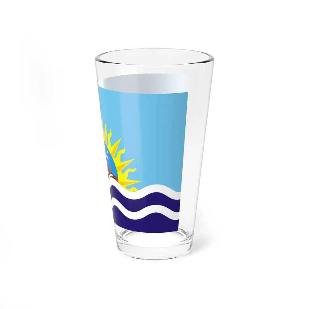 Flag of Santa Cruz Province Argentina - Pint Glass 16oz - Go Mug Yourself