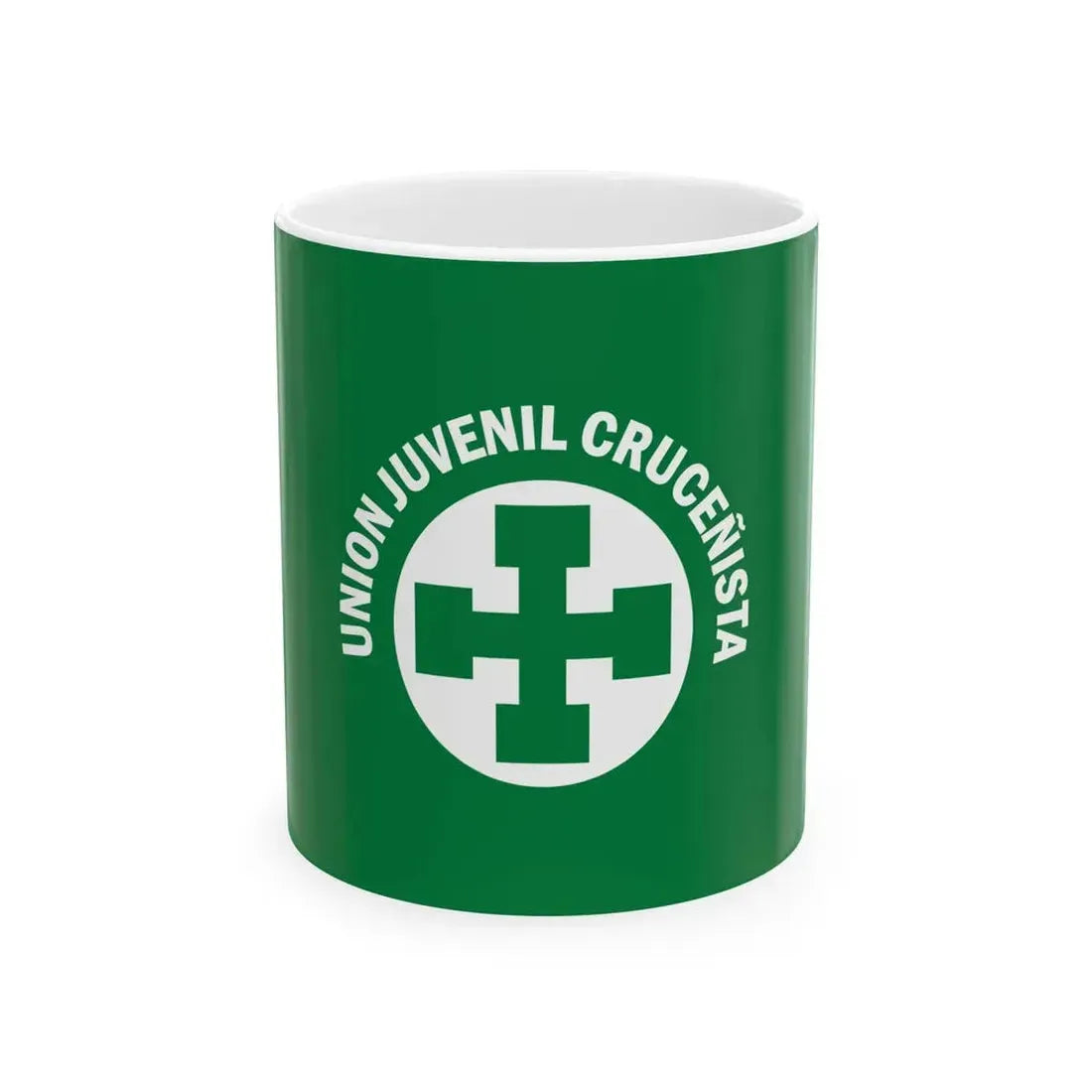 Flag of Santa Cruz Youth Union (Bolivia) White Coffee Mug 11oz - Go Mug Yourself