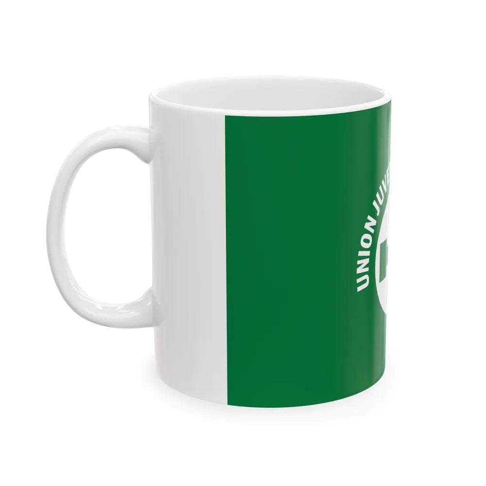 Flag of Santa Cruz Youth Union (Bolivia) White Coffee Mug - Go Mug Yourself