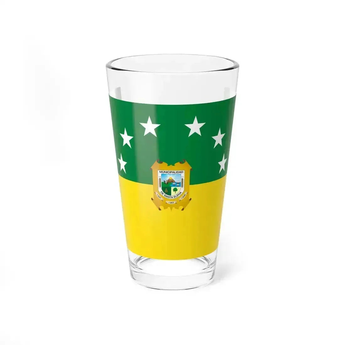 Flag of Santa Elena - Ecuador (Ecuador) Pint Glass 16oz 16oz - Go Mug Yourself