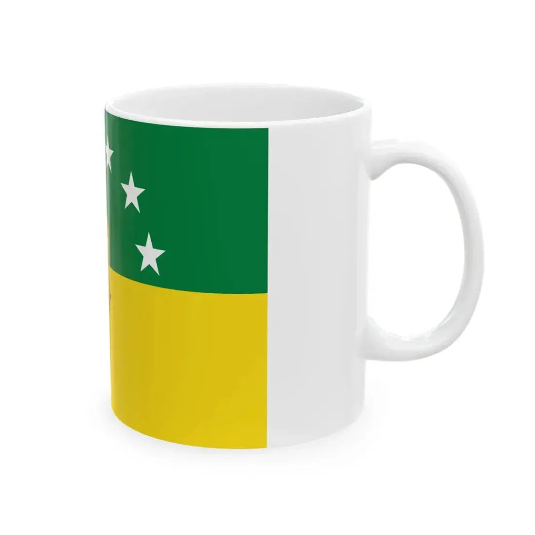 Flag of Santa Elena - Ecuador (Ecuador) White Coffee Mug - Go Mug Yourself