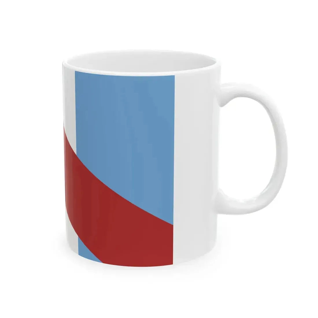 Flag of Santa Fe 1815-1821 (Argentina) White Coffee Mug - Go Mug Yourself