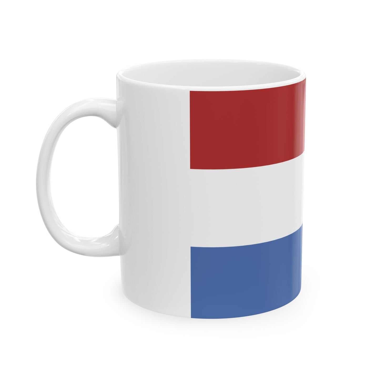 Flag of Santa Fe 1819 (Argentina) White Coffee Mug-Go Mug Yourself