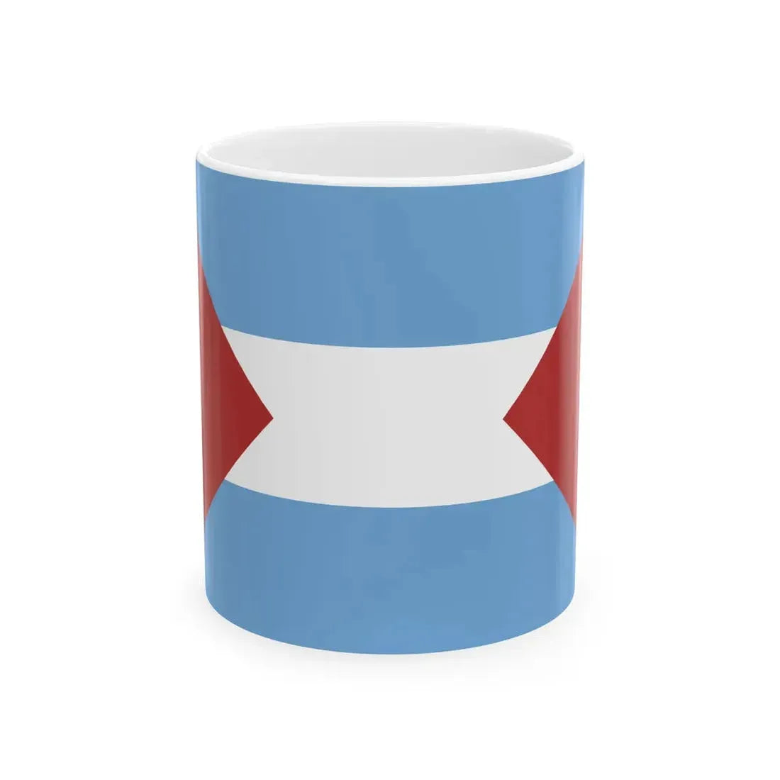 Flag of Santa Fe 1825 (Argentina) White Coffee Mug 11oz - Go Mug Yourself