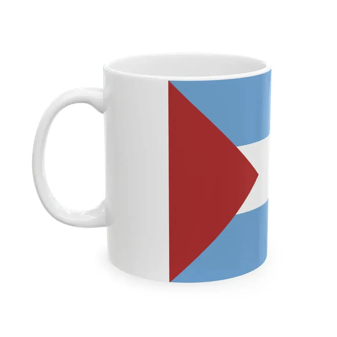 Flag of Santa Fe 1825 (Argentina) White Coffee Mug - Go Mug Yourself