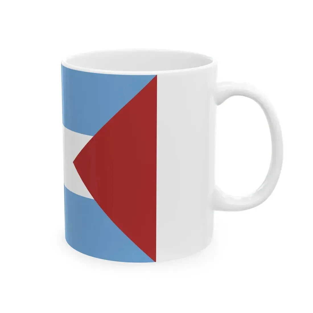 Flag of Santa Fe 1825 (Argentina) White Coffee Mug - Go Mug Yourself