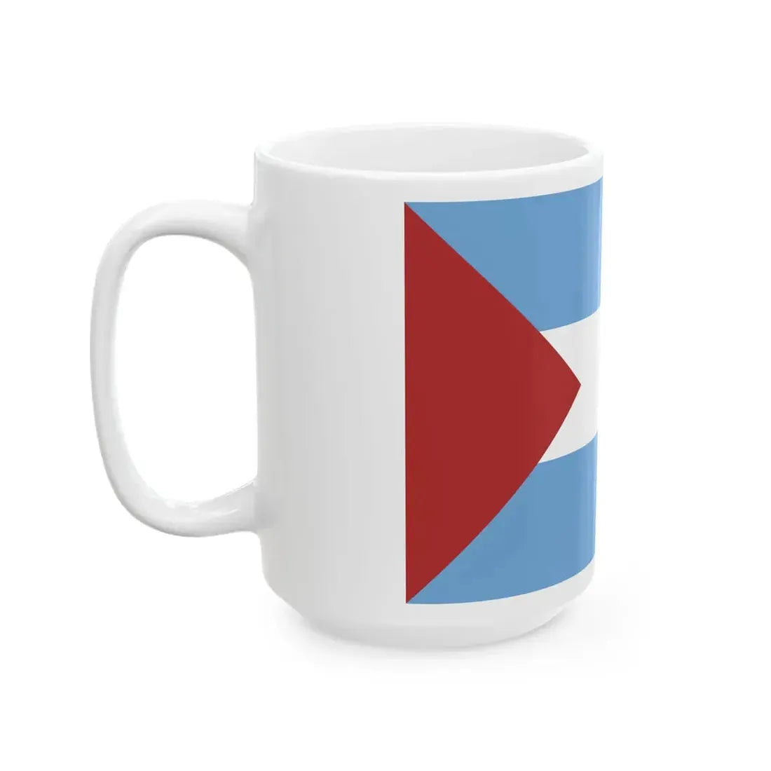 Flag of Santa Fe 1825 (Argentina) White Coffee Mug - Go Mug Yourself