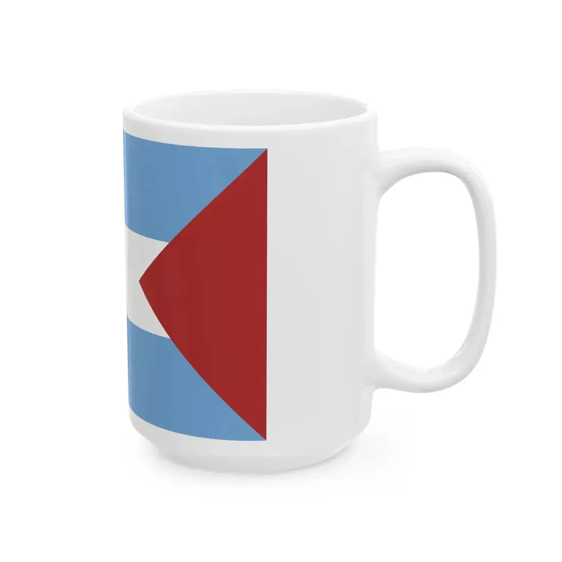 Flag of Santa Fe 1825 (Argentina) White Coffee Mug - Go Mug Yourself