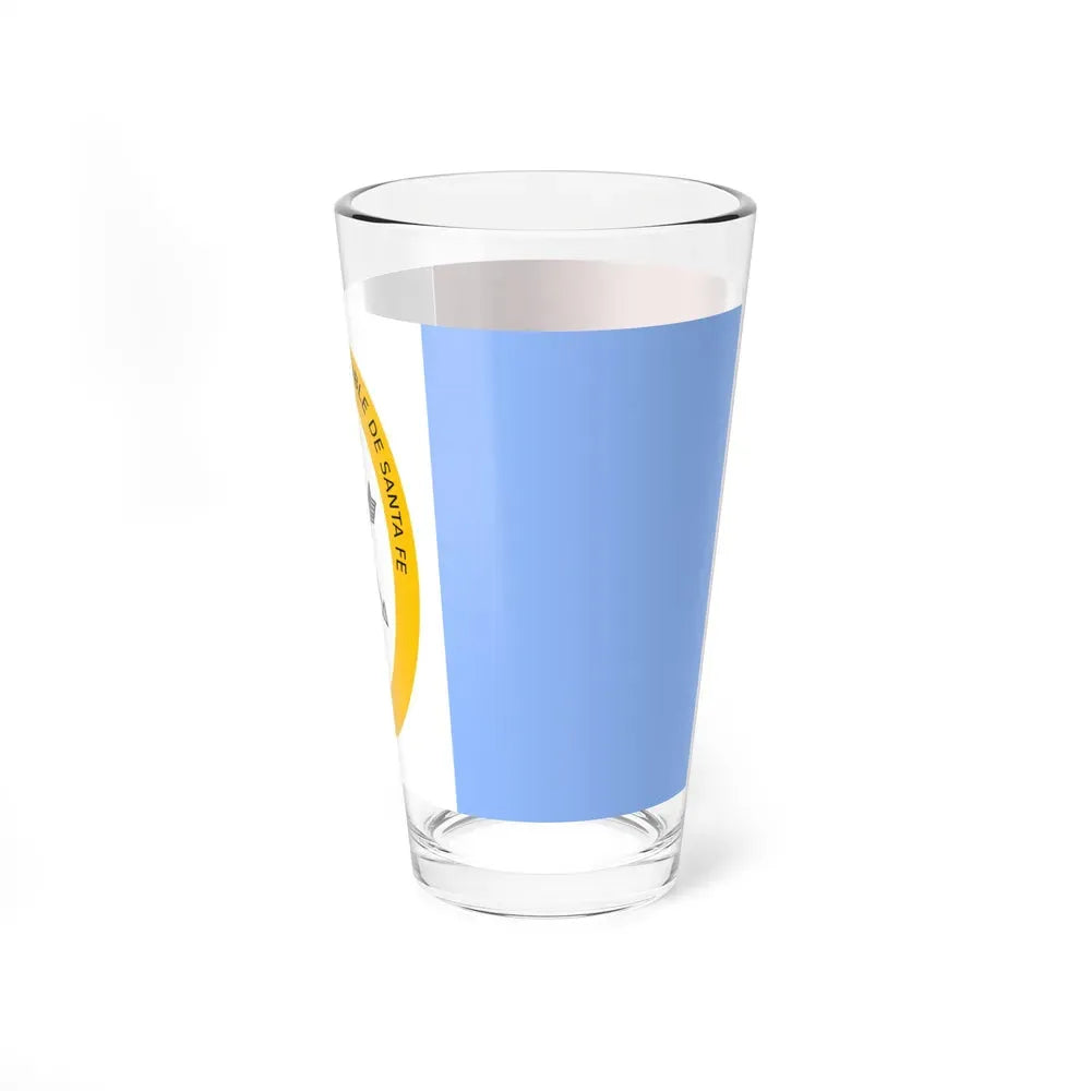 Flag of Santa Fe Province Argentina - Pint Glass 16oz - Go Mug Yourself