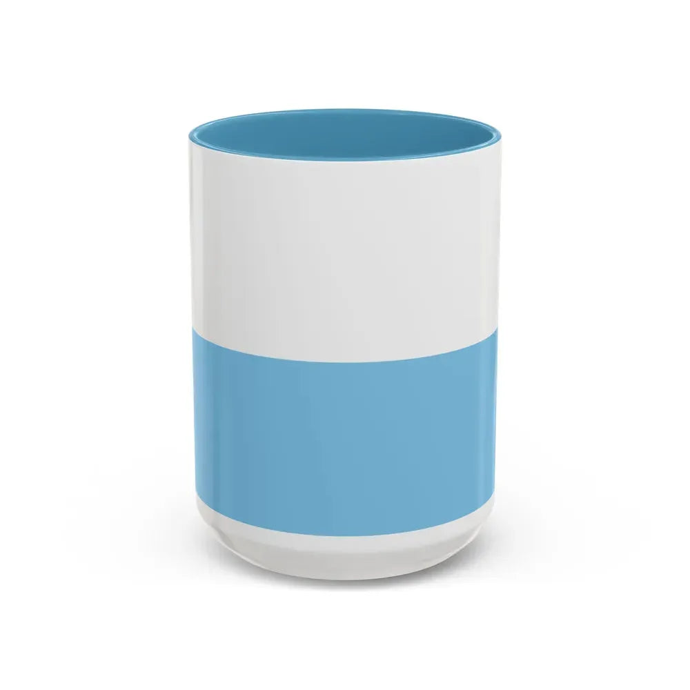 Flag of Santa Marta Magdalena Colombia - Accent Coffee Mug 15oz Light Blue - Go Mug Yourself