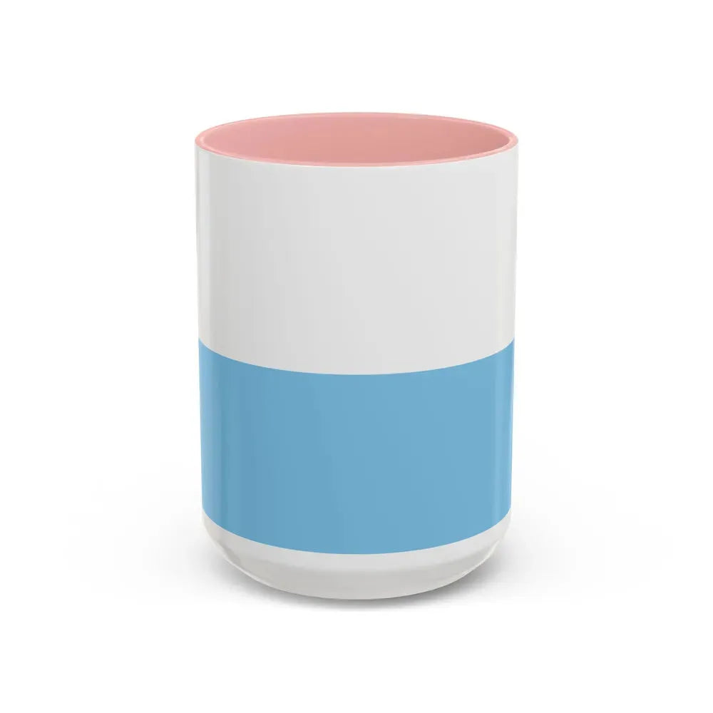 Flag of Santa Marta Magdalena Colombia - Accent Coffee Mug 15oz Pink - Go Mug Yourself