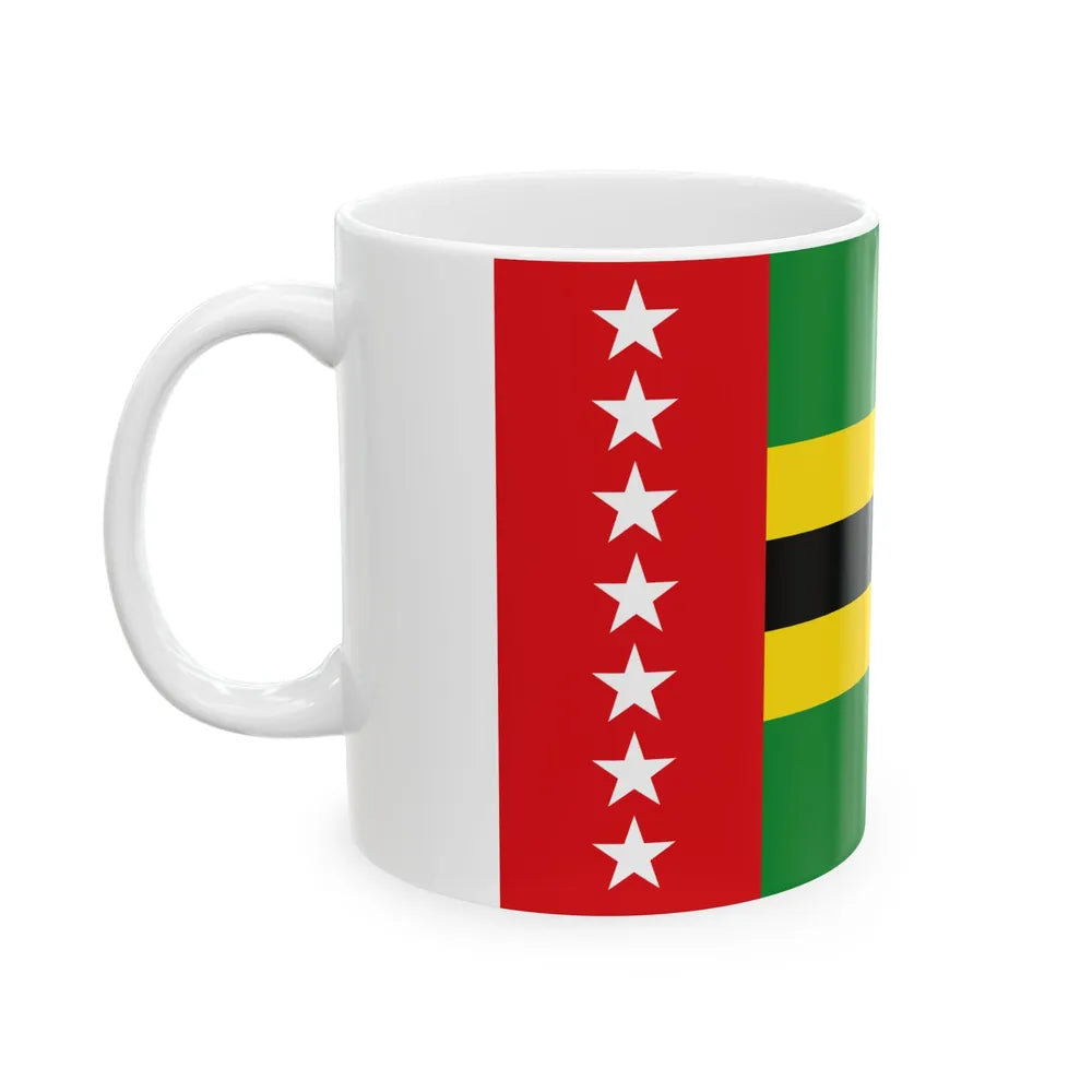 Flag of Santander Colombia (Colombia) White Coffee Mug - Go Mug Yourself