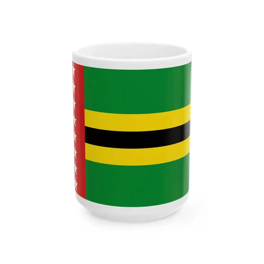 Flag of Santander Department 2004-2007 (Colombia) White Coffee Mug 15oz - Go Mug Yourself
