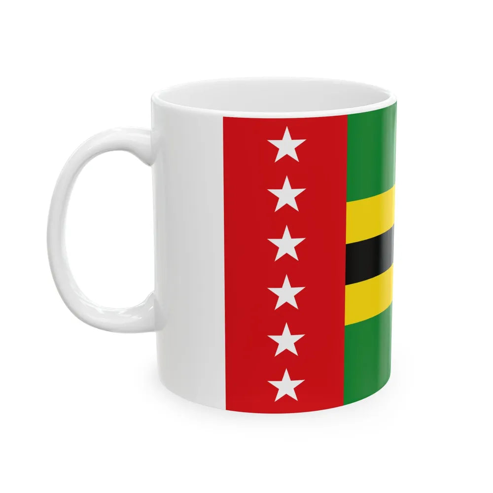 Flag of Santander Department 2008-2019 (Colombia) White Coffee Mug - Go Mug Yourself