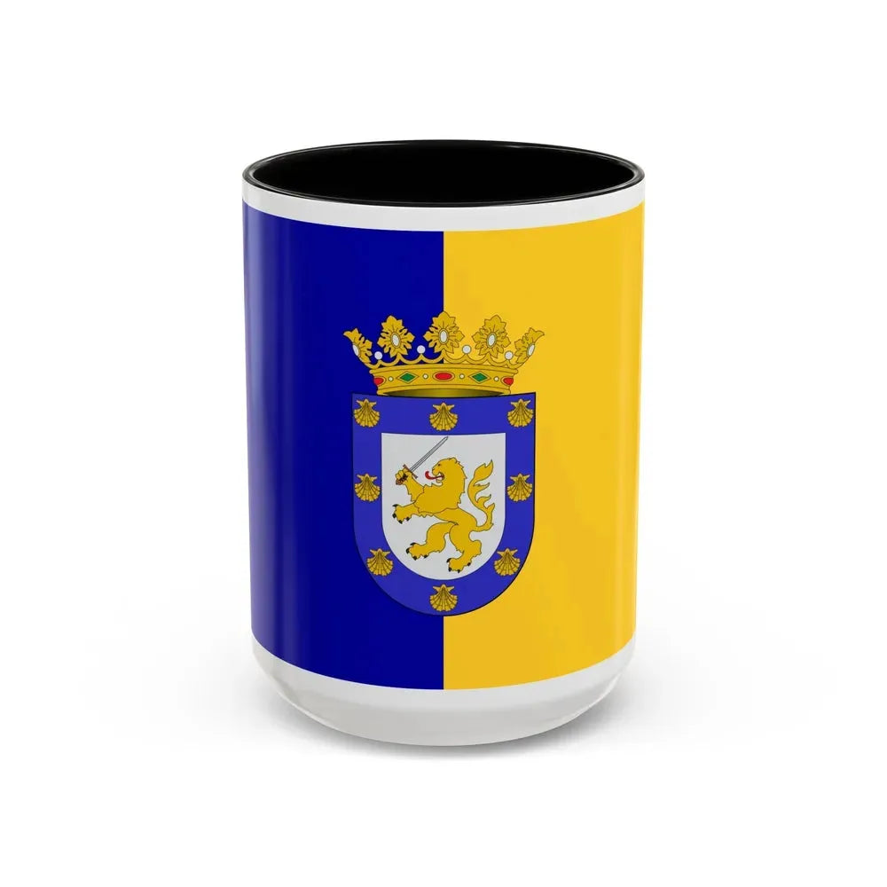 Flag of Santiago Chile - Accent Coffee Mug 15oz Black - Go Mug Yourself