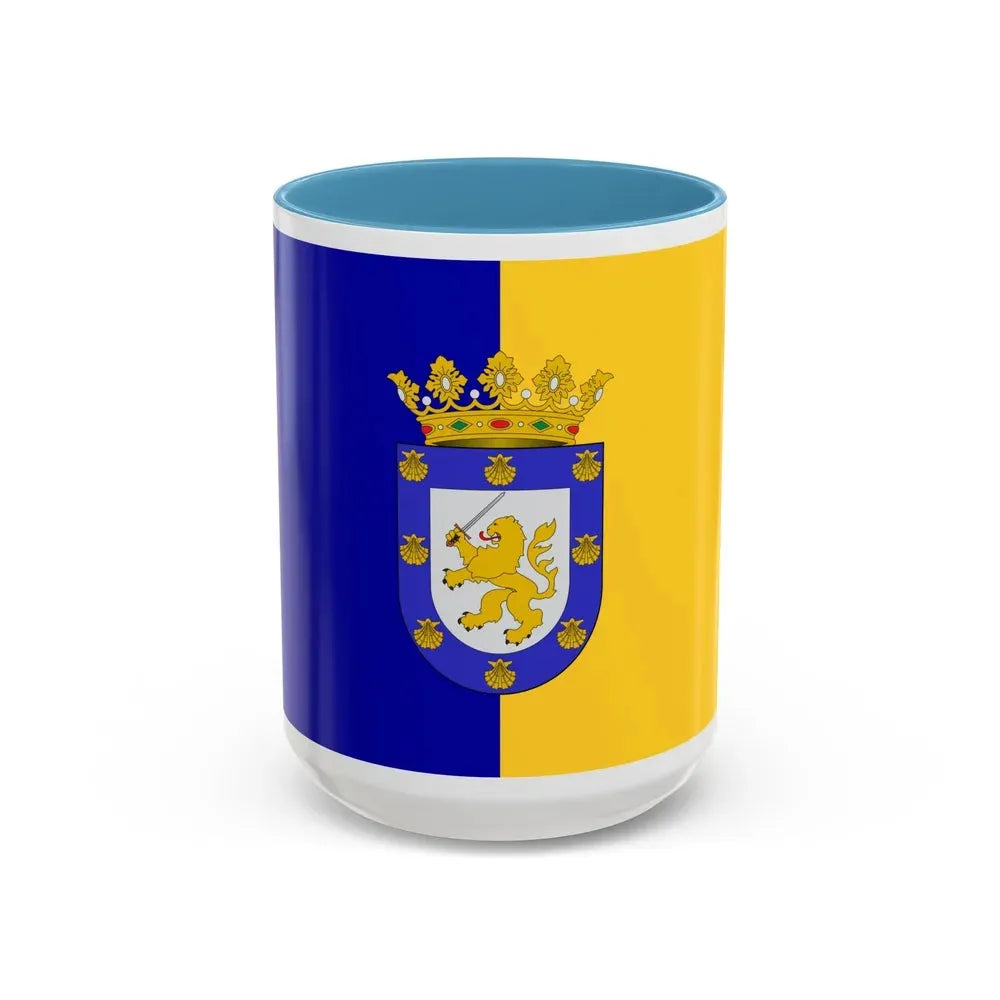 Flag of Santiago Chile - Accent Coffee Mug 15oz Light Blue - Go Mug Yourself