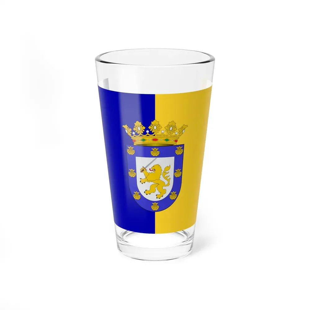Flag of Santiago Chile - Pint Glass 16oz 16oz - Go Mug Yourself